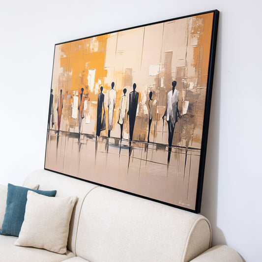 Tableau "Silhouettes en mouvement" NT- SEM
