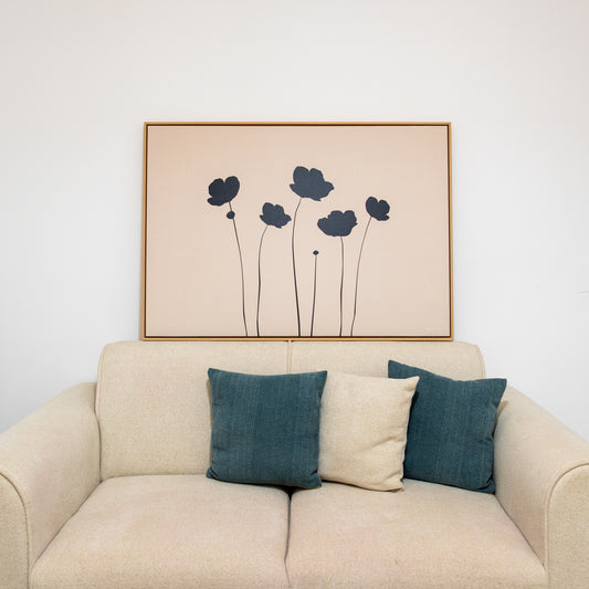 Tableau Floral Noir Ab-FN