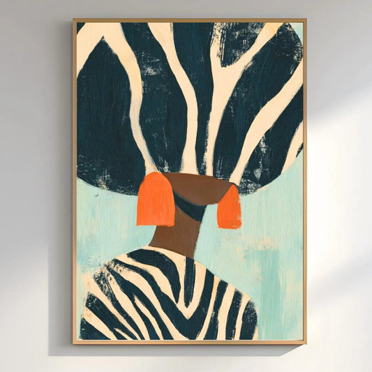 Tableau abstrait "Éclat Sauvage" Ab-EVS