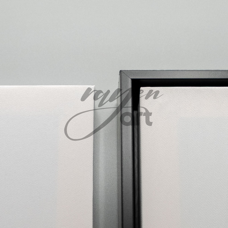 Tableau abstrait "Bauhaus Noir solo" Ab-BNS