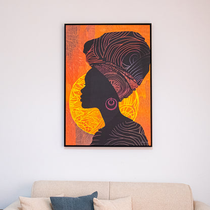 Tableau  "Femme Africaine" ab-FA