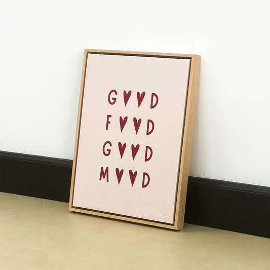 Tableau cuisine "Good food Good mood" Ab-GFGM