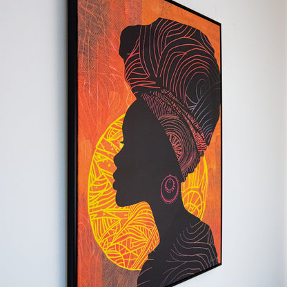 Tableau  "Femme Africaine" ab-FA