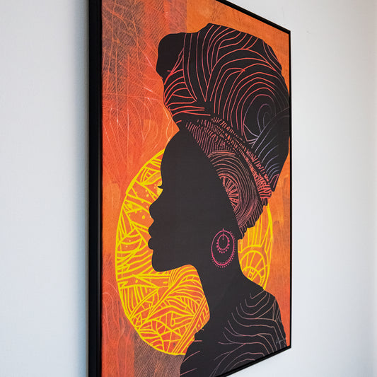 Tableau  "Femme Africaine" ab-FA
