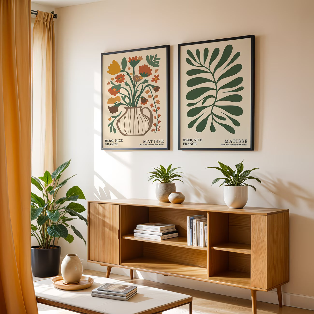 Duo Tableau Nature" Bouquet – Inspiration Matisse" AB-BIM