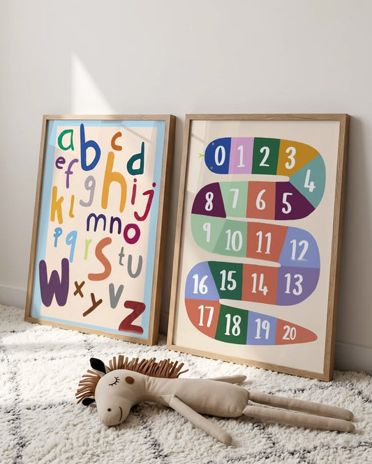 Tableau pour chambre d’enfant "Duo Éducatif" En-DED