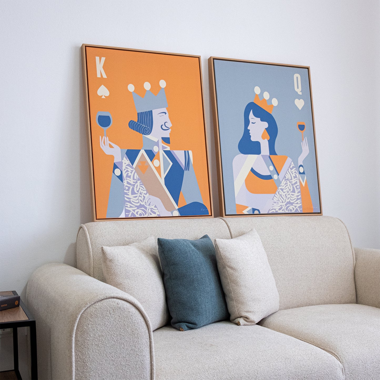 Duo Tableau "king & Queen " Ab-KQ