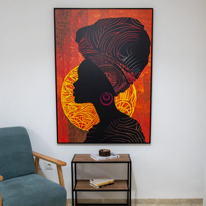 Tableau  "Femme Africaine" ab-FA