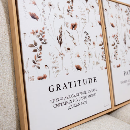 Duo Tableau islamique "Patience Gratitude " IS-PG