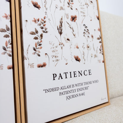 Duo Tableau islamique "Patience Gratitude " IS-PG