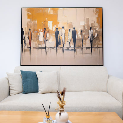 Tableau "Silhouettes en mouvement" NT- SEM