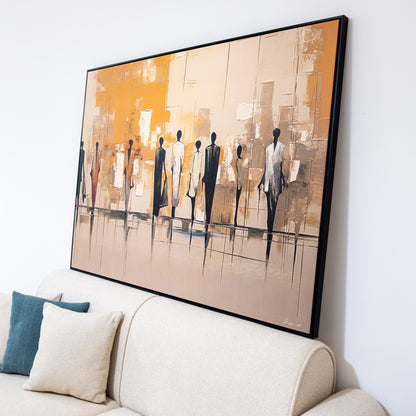 Tableau "Silhouettes en mouvement" NT- SEM