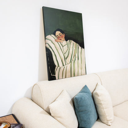 Tableau "Femme Rayée" Ab-FY