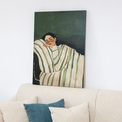 Tableau "Femme Rayée" Ab-FY