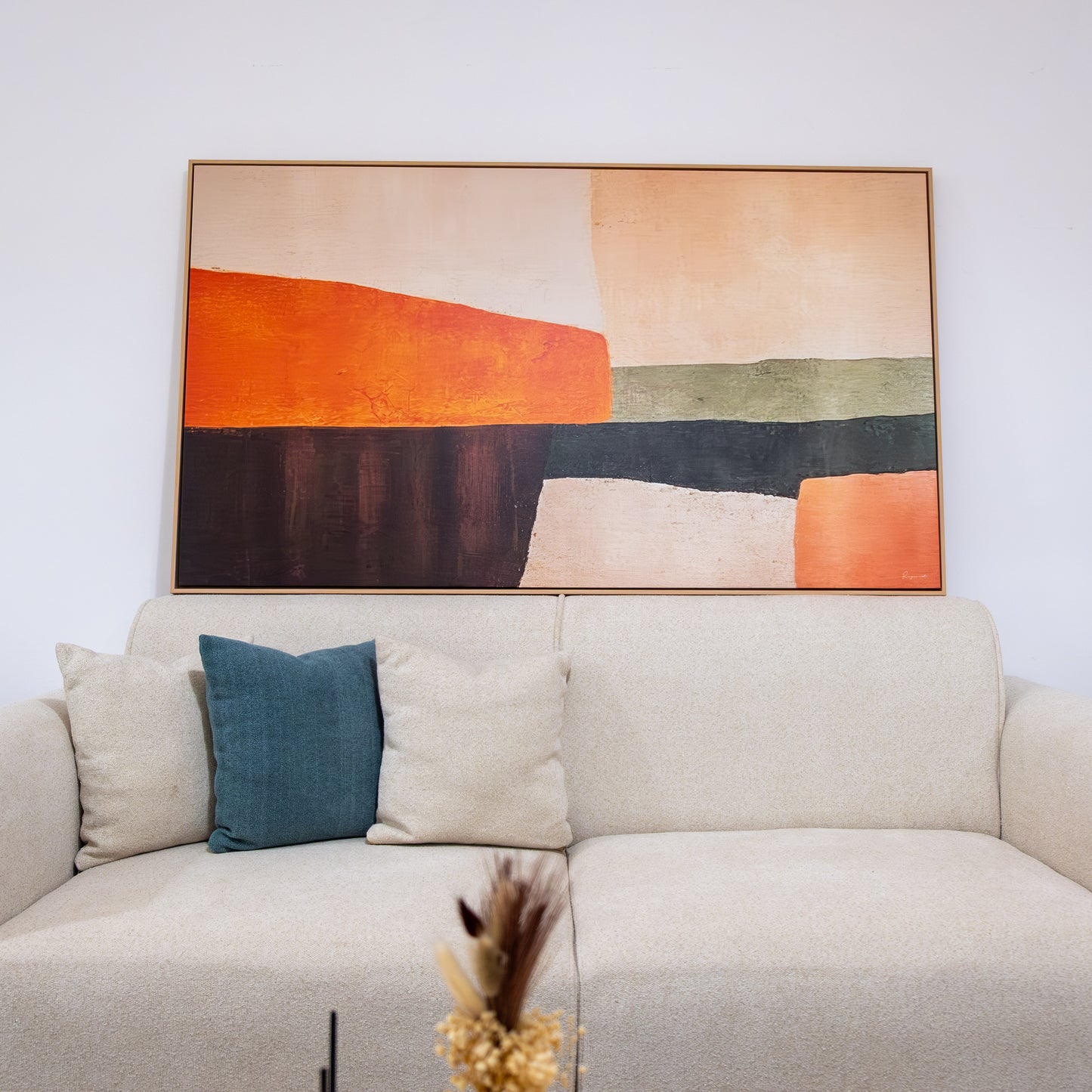 Tableau "Géométrique orange" ab-GO