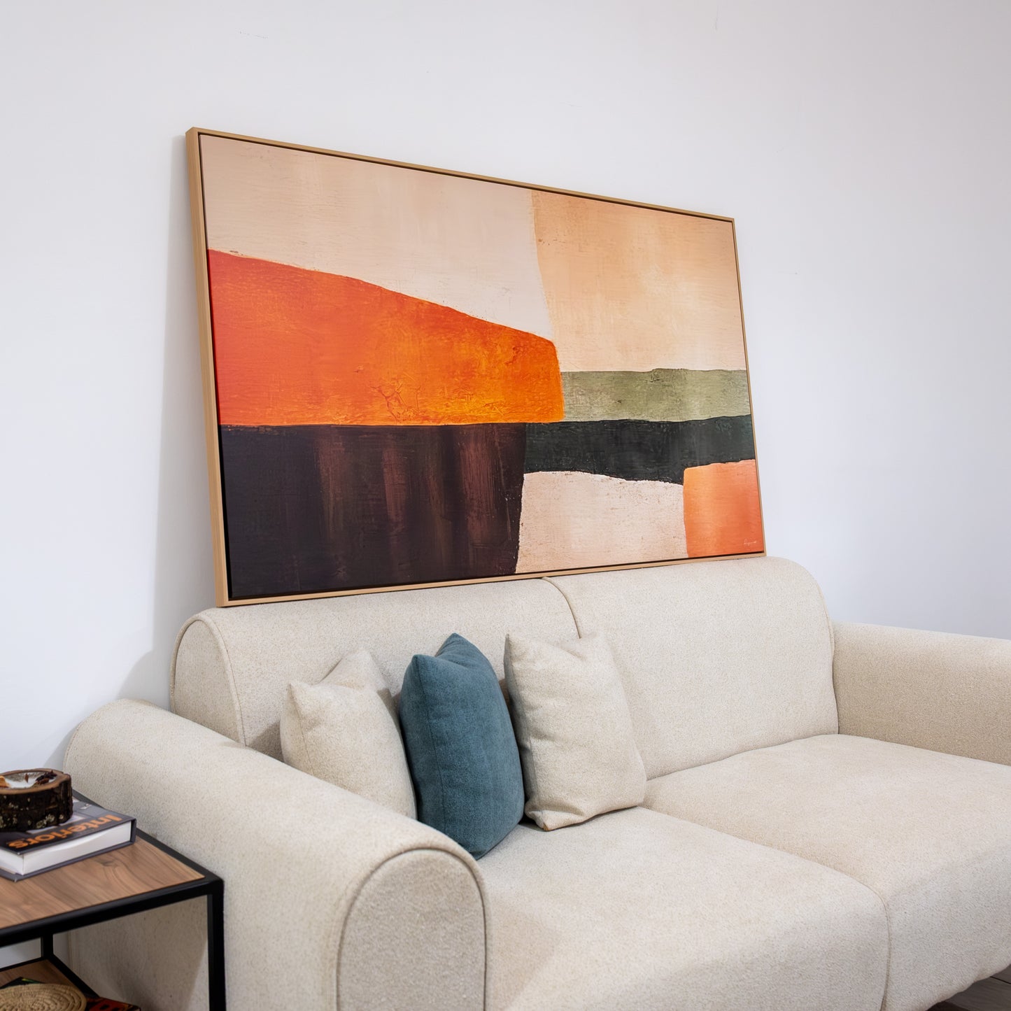 Tableau "Géométrique orange" ab-GO
