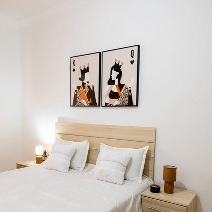 Duo Tableaux "king & Queen " Ab-KQ2