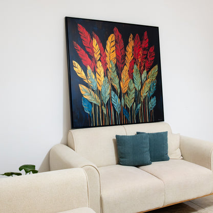 Tableau 'Plumes d’Automne 'AB-PAN