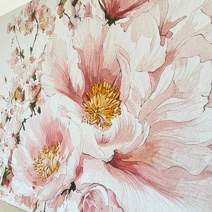 Tableau  "Éclosion Rosée" NT-ECR