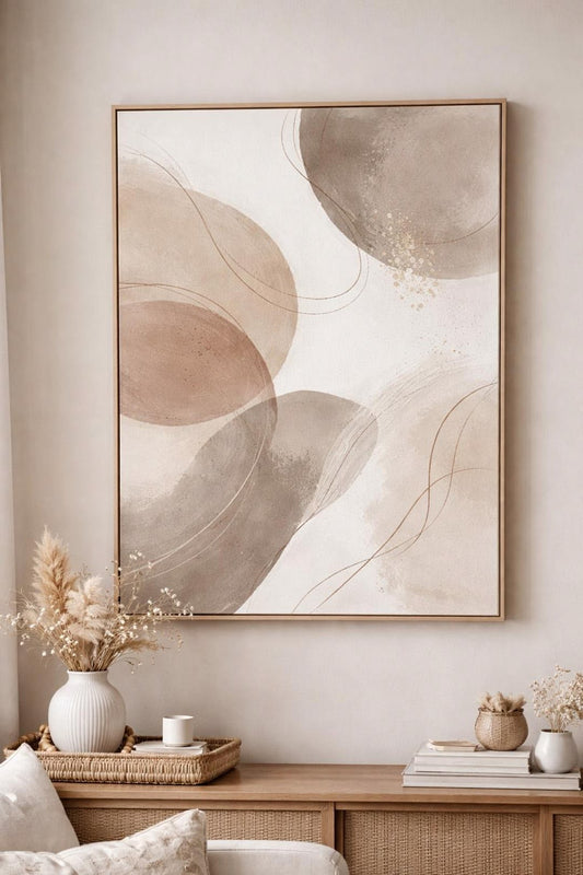 Tableau abstrait "Douceur Organique" Ab-DO