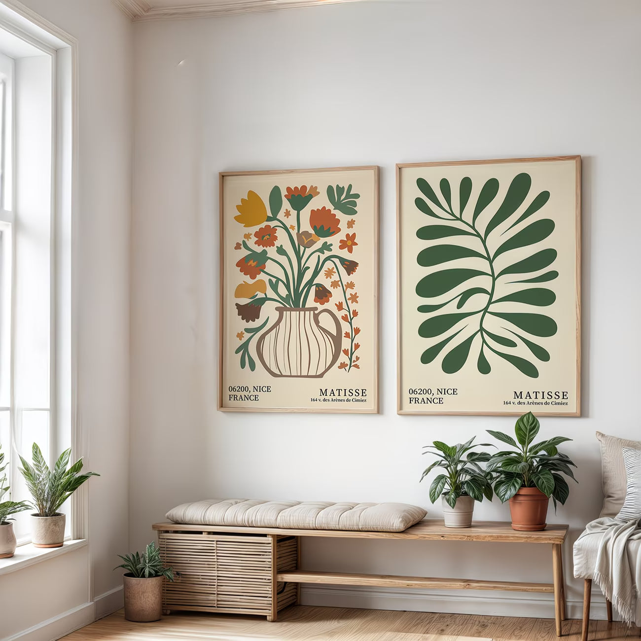 Duo Tableau Nature" Bouquet – Inspiration Matisse" AB-BIM