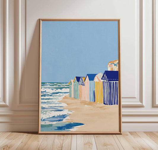 Tableau "Cabines de Plage" Ab-CBP