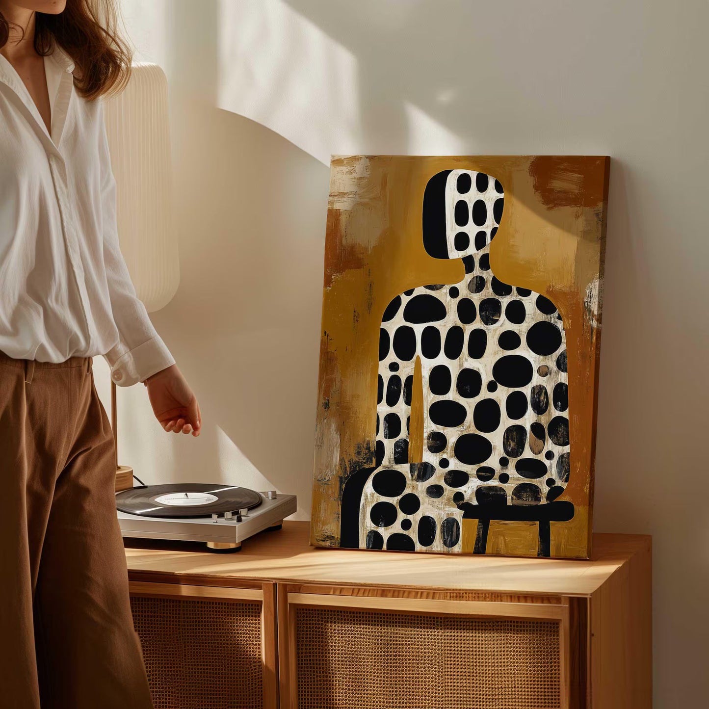 Tableau abstrait "Empreinte Graphique" Ab-EG