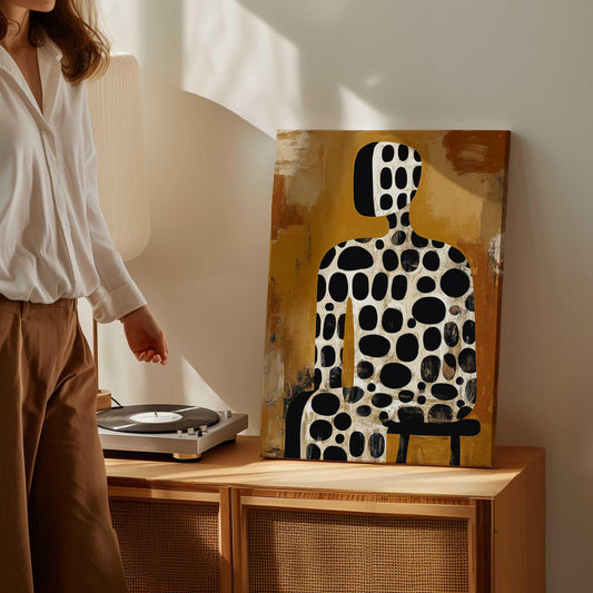 Tableau abstrait "Empreinte Graphique" Ab-EG