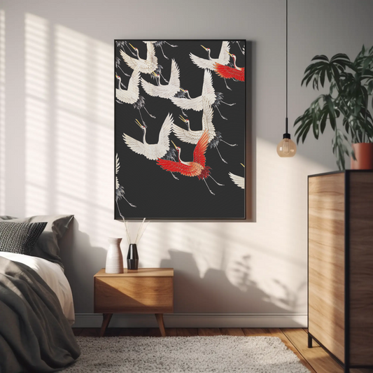 Tableau  "Envol de Grues" Ab-EG