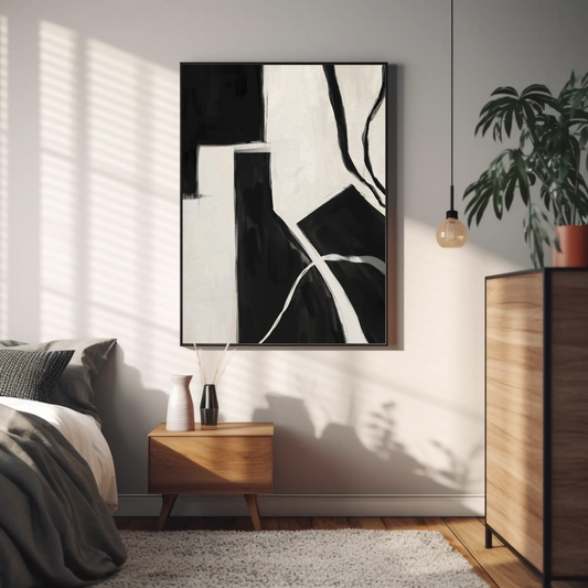 Tableau abstrait "Géométrie Épurée" Ab-GE