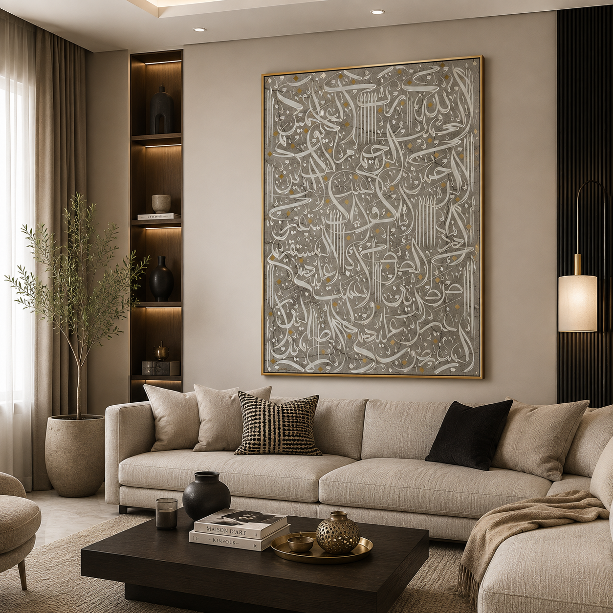 Tableau Calligraphie "Ayet el kursi" TI-AEK